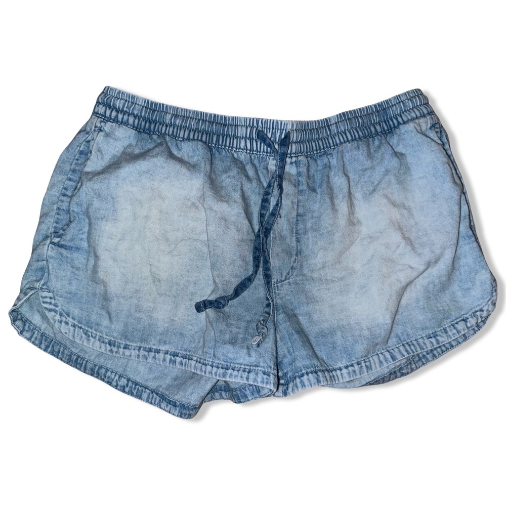 Aerie Lightweight Denim Adjustable Shorts Size Medium